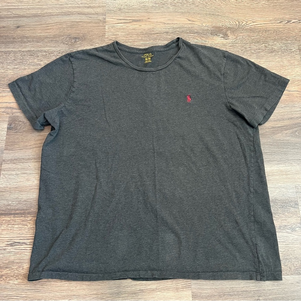 Polo Ralph Lauren Men’s XL Charcoal Gray Crewneck T-Shirt Red Pony Classic Tee
